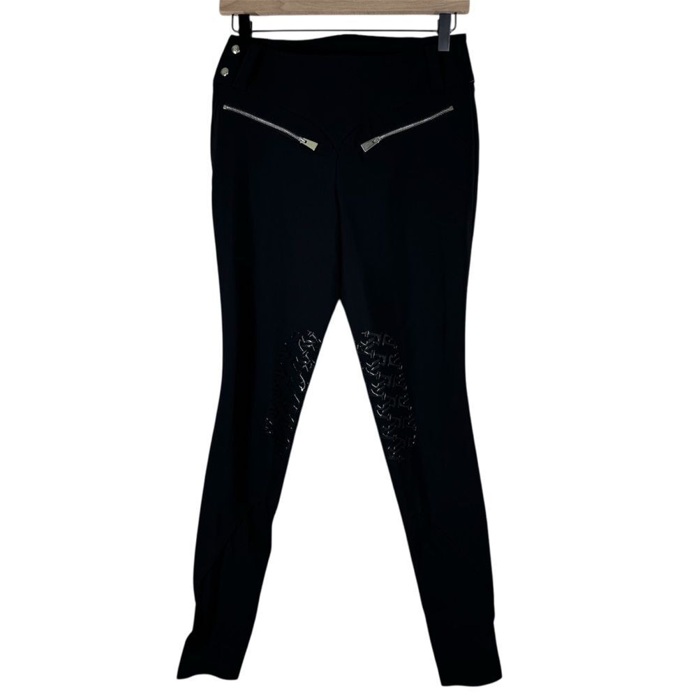 NWT Reigns by Savannah Fellers Katherine Black Riding Breeches Equestrian XS/S